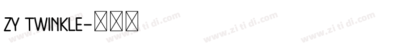 ZY Twinkle字体转换